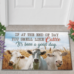 Charolais Cattle Lovers Good Day Doormat