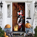 Border Collie Dog Lovers Freaky Halloween Door Cover