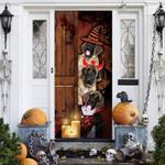 English Mastiff Dog Lovers Freaky Halloween Door Cover