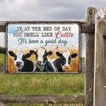 Holstein Friesian Cattle Lovers Good Day Metal Sign