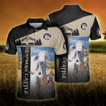 Brahman Cattle Lovers Proud Farmer Polo Shirt