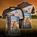 Custom Ironside Longhorns Proud Farmer Polo Shirt