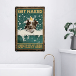Border Collie Dog Lovers Don't Make It Weird Metal Sign