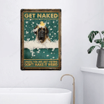 English Mastiff Dog Lovers Don't Make It Weird Metal Sign