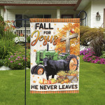 Black Angus Cattle Lovers Fall For Jesus He Never Leaves Garden And House Flag
