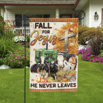 Holstein Friesian Cattle Lovers Fall For Jesus He Never Leaves Garden And House Flag