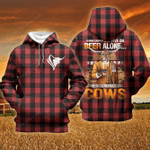 TX Longhorn Cattle Lovers Can Not Survive On Beer Alone All Over Print Shirts