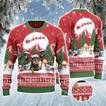 Rottweiler Dog Lovers Christmas Is Coming Knitted Sweater