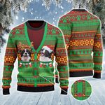 Border Collie Dog Lovers Cardigan Costume Knitted Sweater