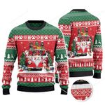 Rottweiler Dog Lovers Christmas Van Knitted Sweater