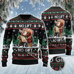 No Lift No Gift Christmas Gift All Over Print Sweater