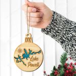 Lake Powell Christmas Gift 2 Layered Wooden Ornament