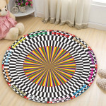 Love Chess Premium Round Rug Floor Mat Carpet, Rug For Living Room, For Bedroom