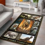 Love Dinosaur Rectangle Rug, Floor Mat Carpet, Rug For Living Room, For Bedroom