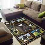 Love Cows Rectangle Rug, Floor Mat Carpet, Rug For Living Room, For Bedroom