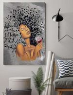 African American Art Lose Your Mind Find Your Soul Canvas, Afro Music Lady Print Decor, Wine Art, Home Decor Canvas - spreadstores