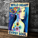 Garden Girl Canvas Gardening Wild Heart Gypsy Soul Matte Canvas - Spreadstores