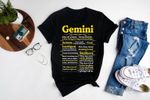 Gemini Unisex T-Shirt, Gemini Birth Sign Zodiac Sign Birthday Gift Gemini Zodiac Shirts, Birthday Gift T-Shirt - Spreadstores