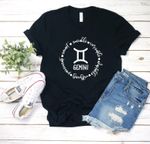 Gemini Unisex T-Shirt, Twin Zodiac Gemini, Birthday Astrological Sign, Gift For Gemini, Birthday Gift T-Shirt - Spreadstores