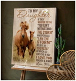 Horse Canvas, To My Daughter Canvas, Gifts For Daughter From Mom, Motivation Quotes Horse Canvas - Spreadstores