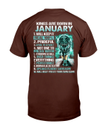 Kings Are Born In January Will Keep It Real 100% T-Shirt - Spreadstores