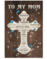 Mom Canvas, Mother's Day Gift For Mom, To My Mom, I'm So Grateful God Canvas - Spreadstores