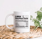 Libra Coffee Mug, Libra Zodiac Mug, Libra Nutrition Facts, Libra Zodiac Sign, Libra Astrology, Libra Horoscope Mug - Spreadstores