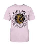 March Girl The Soul Of A Mermaid The Fire Of Lioness T-Shirt - Spreadstores