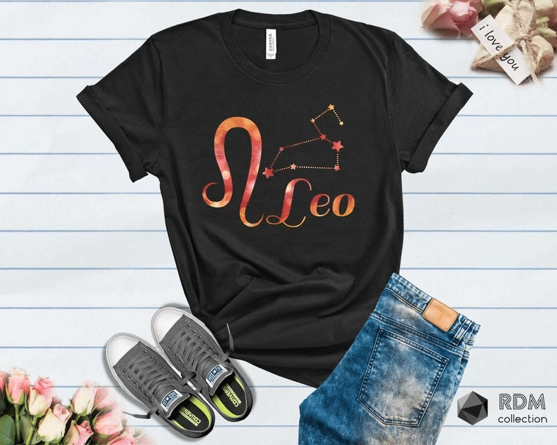 Leo Zodiac Shirt, Astrological Sign Shirt, Birthday Gift Idea For Her, Birthday Gift V4 Unisex T-Shirt - Spreadstores