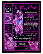 Mom Blanket, Mother's Day Gift For Mom, To My Mom, To The World You May Be Just A Mother Sherpa Blanket - Spreadstores