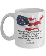 May We Think Of Freedom, Gift For Veteran, Veteran Mug - Spreadstores