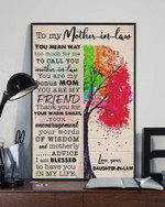 Mom Canvas, Mother's Day Gift For Mom, To My Mother-In-Law You Mean Way Too Much For Me Canvas - Spreadstores