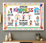 Spread Kindness Not Germ, On Your Face Greet Others From A Distance 6ft Canvas - Spreadstores