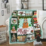 Sloth Mistletoe Christmas Blanket, Christmas Sherpa Blanket, Xmas Gift Sherpa Blanket - Spreadstores