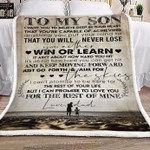 Son Blanket, Gift Ideas For Son From Dad, To My Son I Want You To Believe Deep In Your Heart Fleece Blanket - Spreadstores