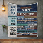 Quilt Blanket, Gifts For Son, To My Son Never Forget How Much I Love You Quilt Blanket - Spreadstores