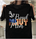 Proud Navy Mom, Gift For Navy Veteran T-Shirt - Spreadstores