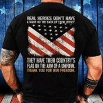 Real Heroes Don't Have A Name On The Back Of Their Jersey T-Shirt - Spreadstores