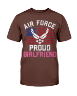 Proud Air Force Girlfriend T-shirt American Flag T-Shirt - Spreadstores