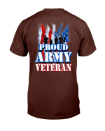 Proud Army Veteran Shirt Patriotic USA Flag T-Shirt - Spreadstores