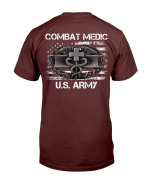 Proud Us Army Combat Medic, American Flag Veteran, Gift For Veteran T-Shirt - Spreadstores