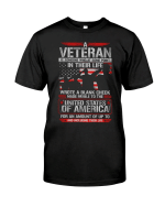 Veteran Shirt, Dad Shirt, U.S Veteran, Veteran Wrote A Blank Check T-Shirt KM0906 - Spreadstores