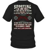 Veteran Shirt, Gun Shirt, Shooting Is Like Sex, Love Sex Love Shooting T-Shirt KM0207 - Spreadstores