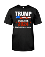 Veteran Shirt, Trump Shirt, Trump Desantis 2024 Take America Back T-Shirt KM0408 - Spreadstores