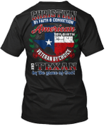 Veteran Shirt, Veteran Day Gift, Veterans Day Unisex T-Shirt, Christian By Faith & Conviction T-Shirt - Spreadstores