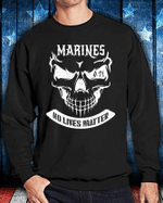 Veteran Sweatshirt, Funny US Marine Corps Shirt, Marines No Lives Matter Sweatshirt - Spreadstores