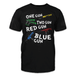 Veteran Shirt, One Gun Two Gun Red Gun Blue Gun T-Shirt KM0908 - Spreadstores