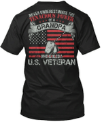 Veteran Shirt, Veteran Day Gift, Veterans Day Unisex T-Shirt, U.S Veteran Never Underestimate Tenacious Power T-Shirt - Spreadstores