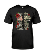 Veteran Shirt, Woman Veteran, Gift For Mom, I Am Proud Of The Female Veteran Unisex T-Shirt KM3105 - Spreadstores