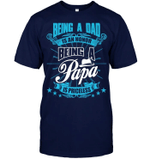 Veteran Shirt, Father's Day Gift Idea, Gift For Dad, Being A Dad Is An Honor, Being A Papa T-Shirt - Spreadstores